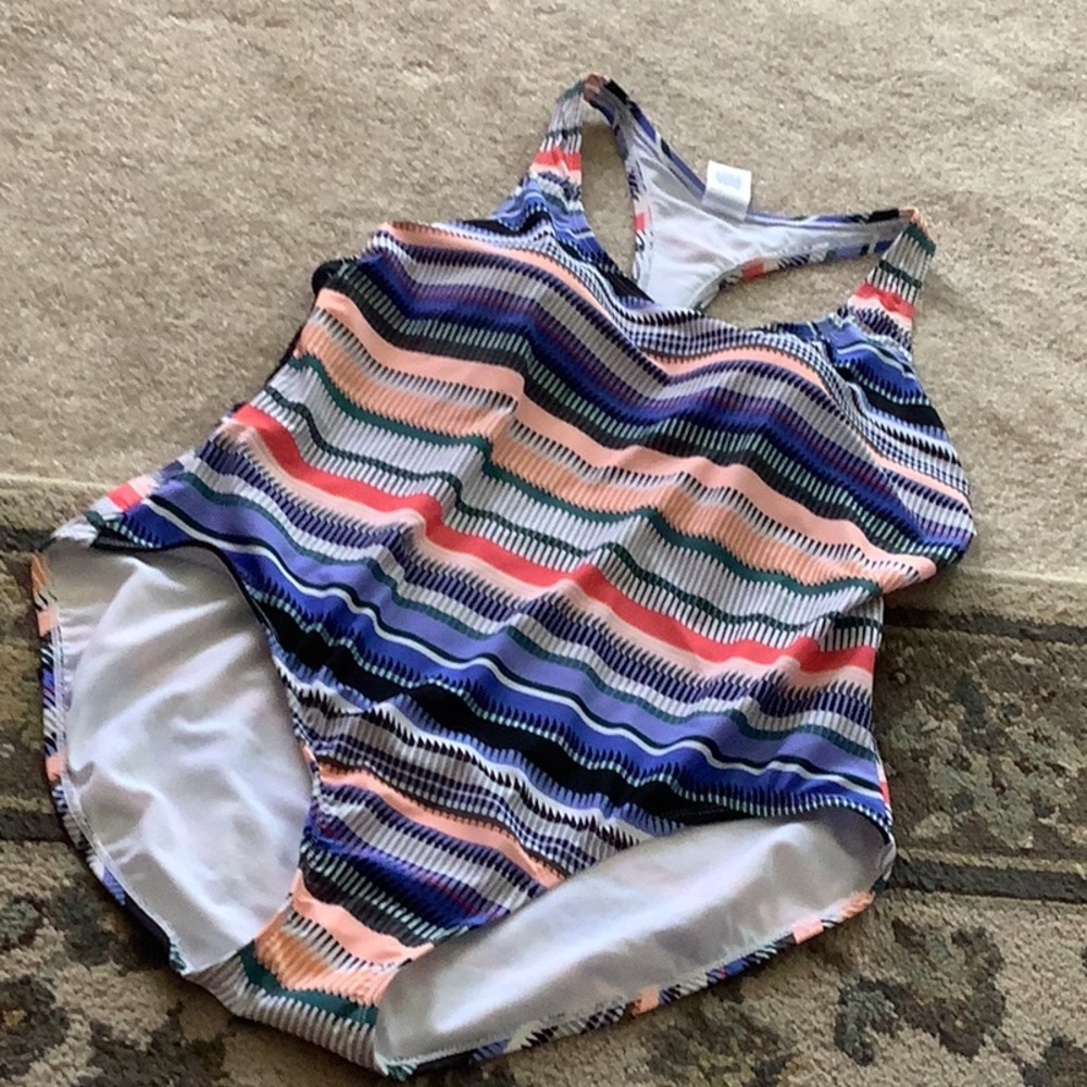 Time & Tru one piece multi colored size 1X 16/18W NWOT panty liner still…